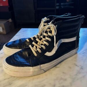 Vans Classic Croc Black and White Sk8 Hi